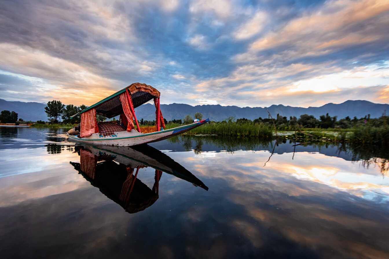Dal lake in Srinagar Kashmir